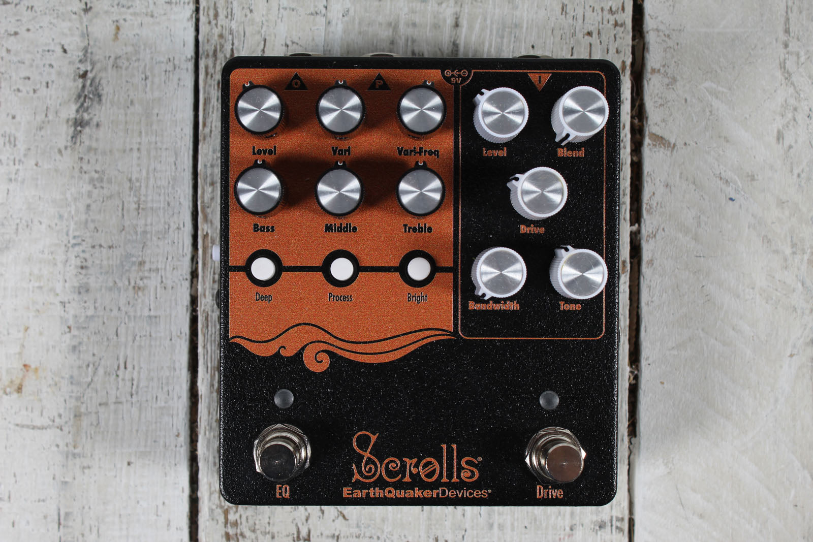 EarthQuaker Devices Scrolls Bass Odyssey Preamp Pedal Bass Guitar Effects Pedal