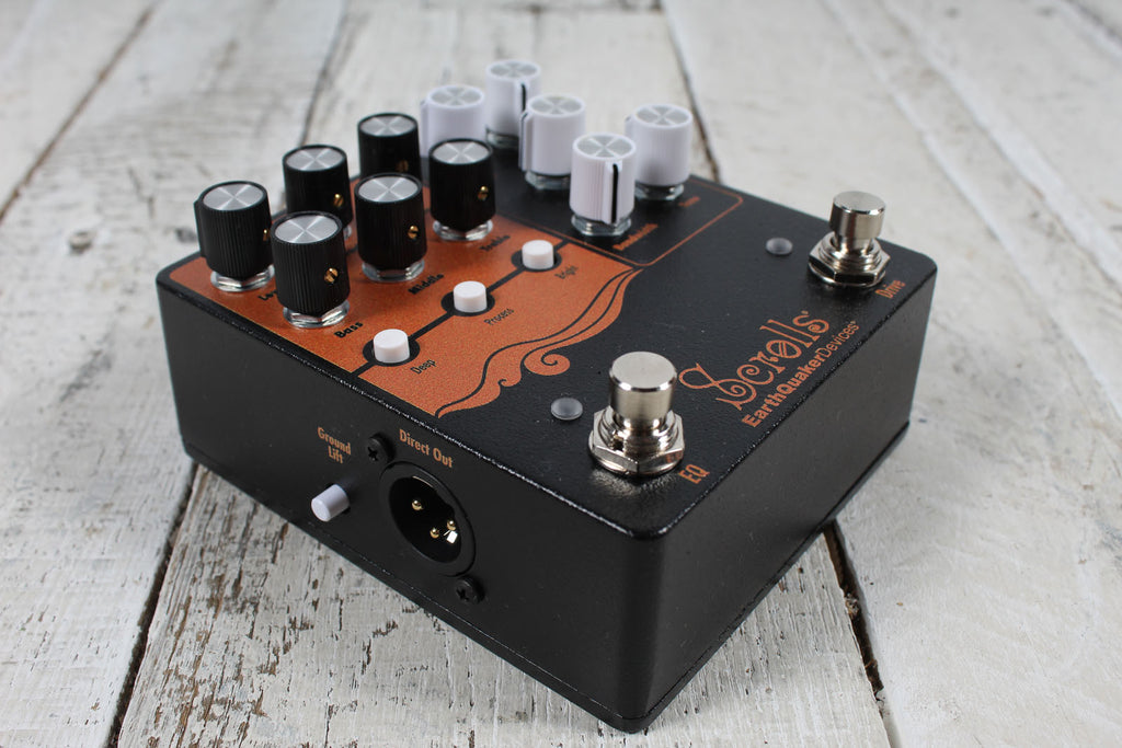 EarthQuaker Devices Scrolls Bass Odyssey Preamp Pedal Bass Guitar Effects Pedal