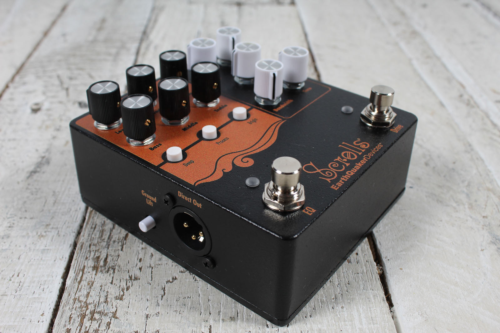 EarthQuaker Devices Scrolls Bass Odyssey Preamp Pedal Bass Guitar Effects Pedal