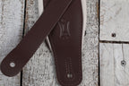 Levy's M26PD-BRN_CRM 3 Inch Amped Leather Series Guitar Strap Brown and Cream
