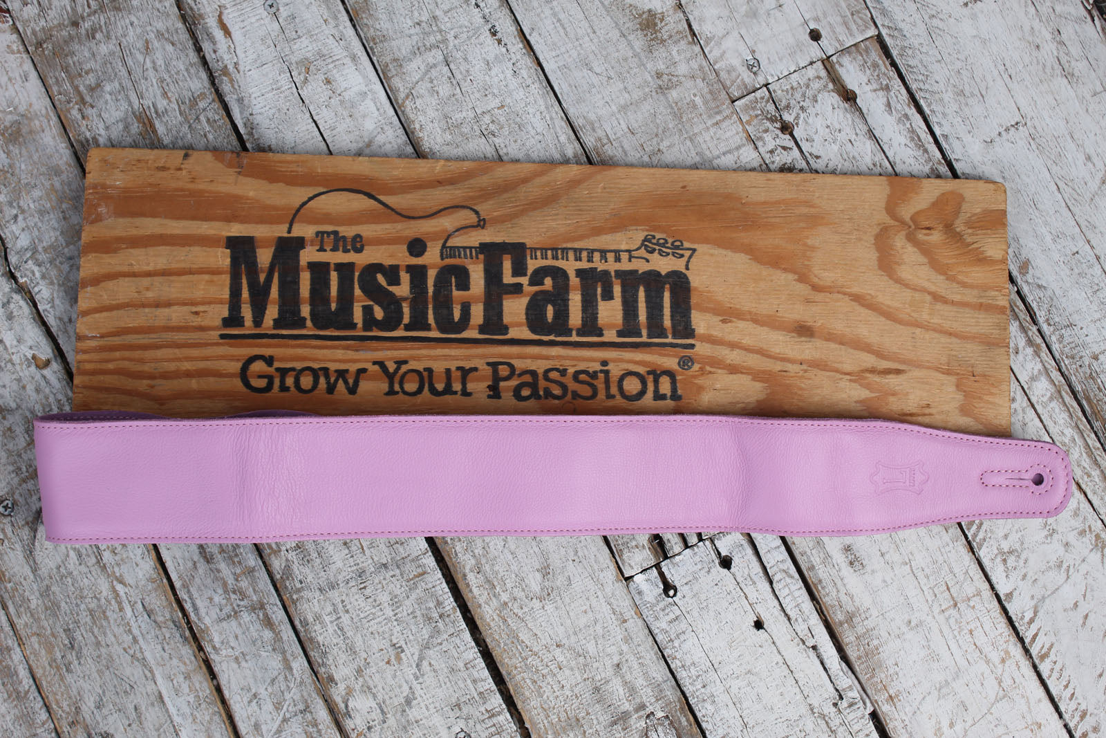Levy's M26GFP-PNK 2.5 Inch Pastel Leather Guitar Strap Pink