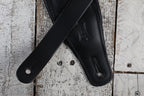 Levy's M26PD-BLK 3 Inch Top Grain Leather Guitar Strap Black