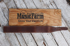 Levy's M17BDS-BRN Butter Double Stitch 2.5 Inch Wide Garment Leather Guitar Strap Brown