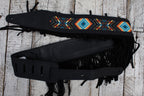 Levy's MG317BOI-BLK  Crazy Horse Outlaw Leather Guitar Strap Black
