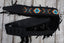 Levy's MG317BOI-BLK  Crazy Horse Outlaw Leather Guitar Strap Black