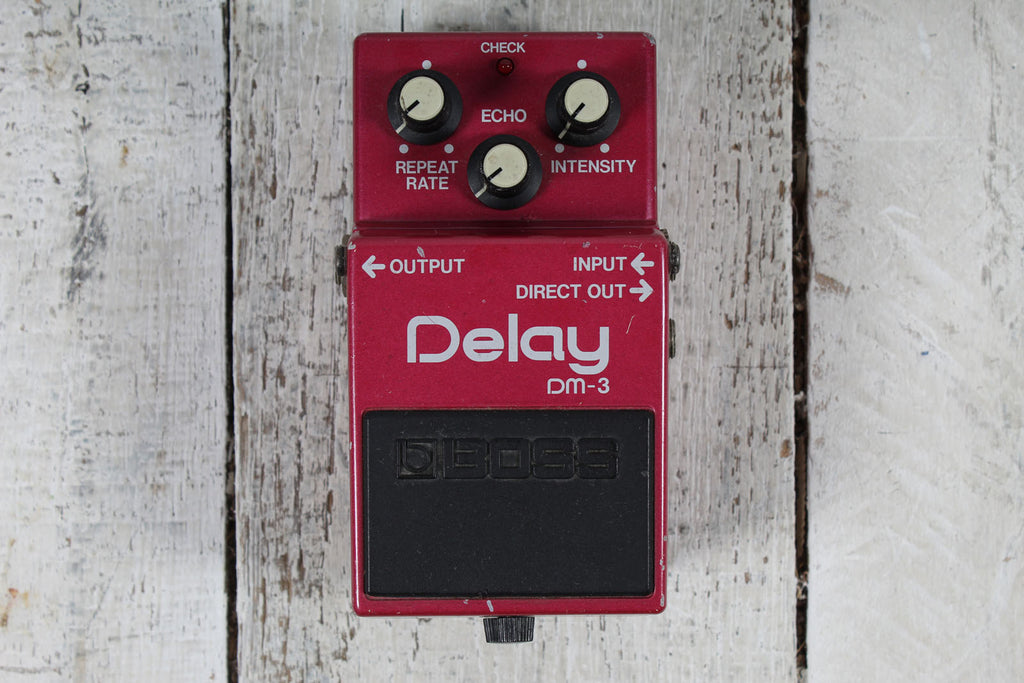 Boss Vintage 1980s DM-3 Delay Pedal Electric Guitar Analog Delay Effects Pedal