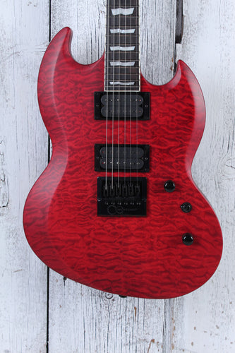 ESP LTD Viper-1000 EverTune Electric Guitar See Thru Black Cherry with Gig Bag