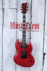 ESP LTD Viper-1000 EverTune Electric Guitar See Thru Black Cherry with Gig Bag