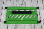 Gator GPB-LAK-GR  Small Aluminum Guitar Effects Pedal Board with Carry Bag Screamer Green