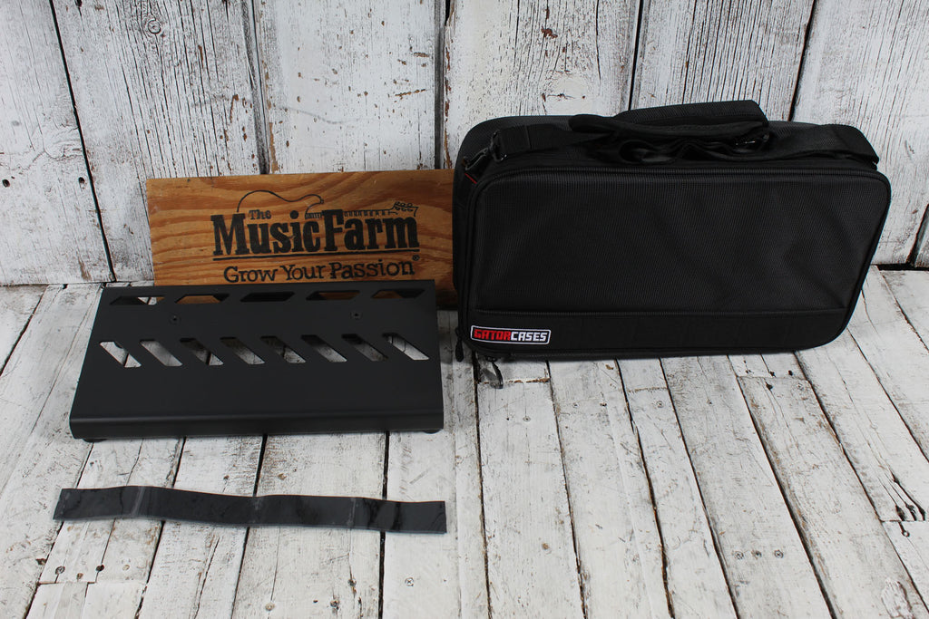 Gator GPB-LAK-1  Small Aluminum Guitar Effects Pedal Board with Carry Bag Black