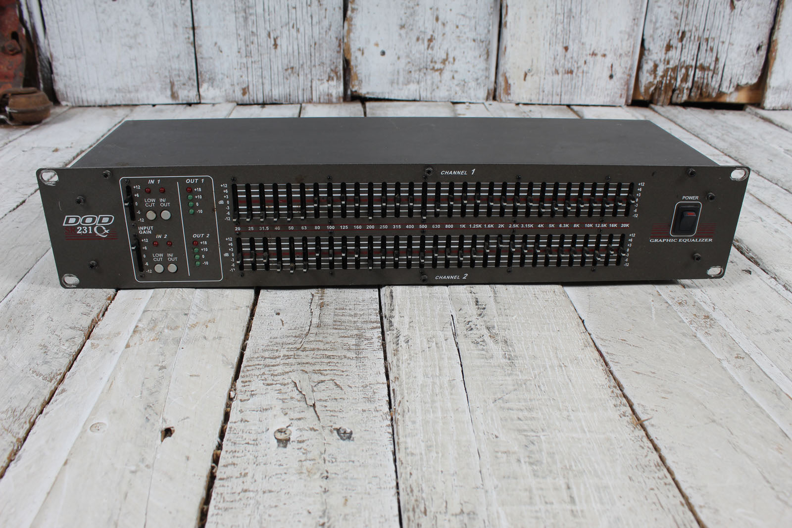 DOD SR231 QX Dual 31 Band EQ Rack Mount Graphic Equalizer Main image