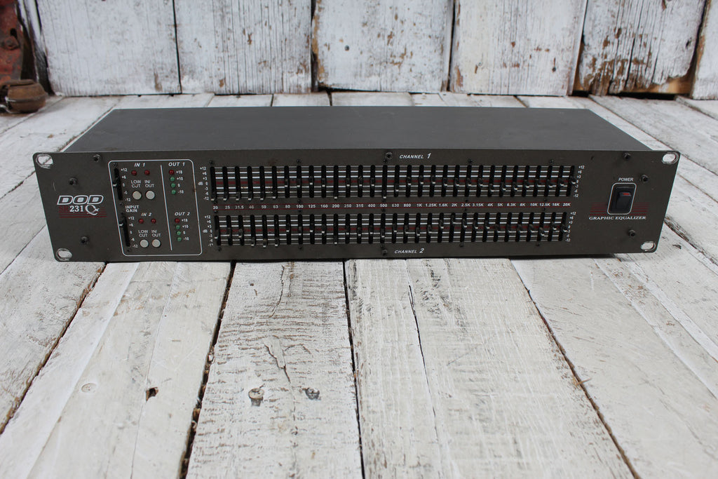 DOD SR231 QX Dual 31 Band EQ Rack Mount Graphic Equalizer