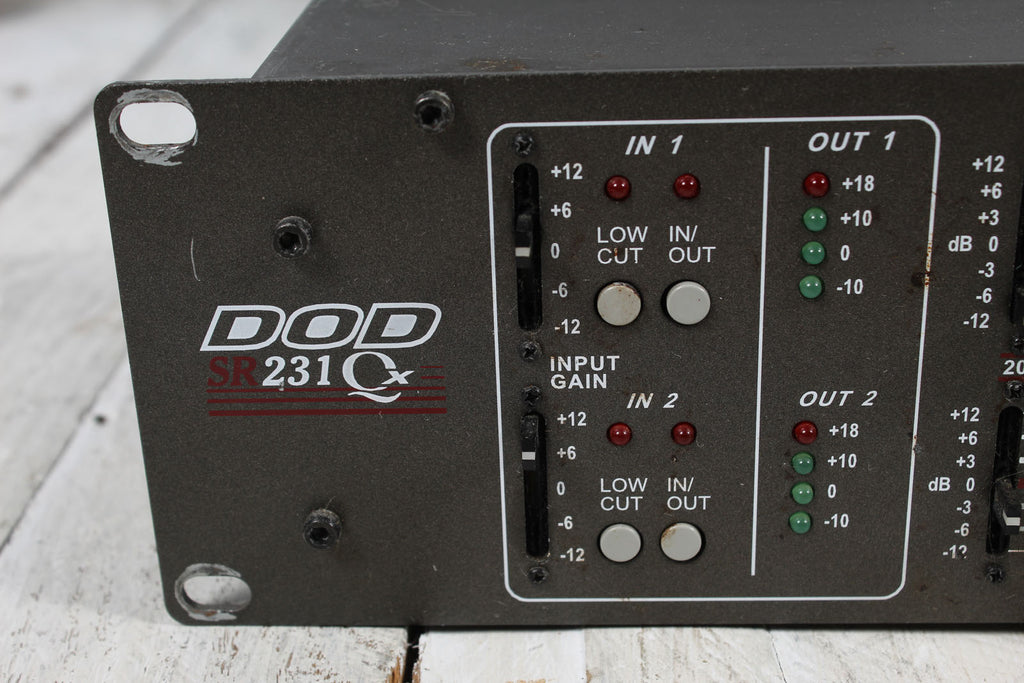 DOD SR231 QX Dual 31 Band EQ Rack Mount Graphic Equalizer