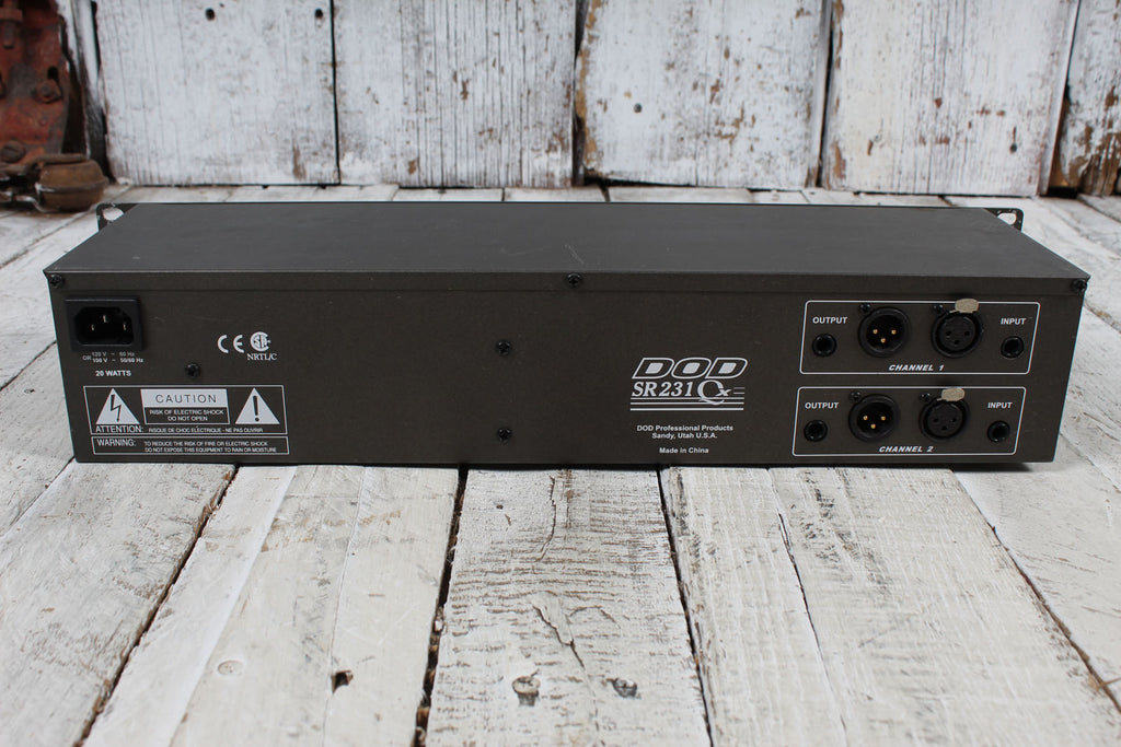 DOD SR231 QX Dual 31 Band EQ Rack Mount Graphic Equalizer