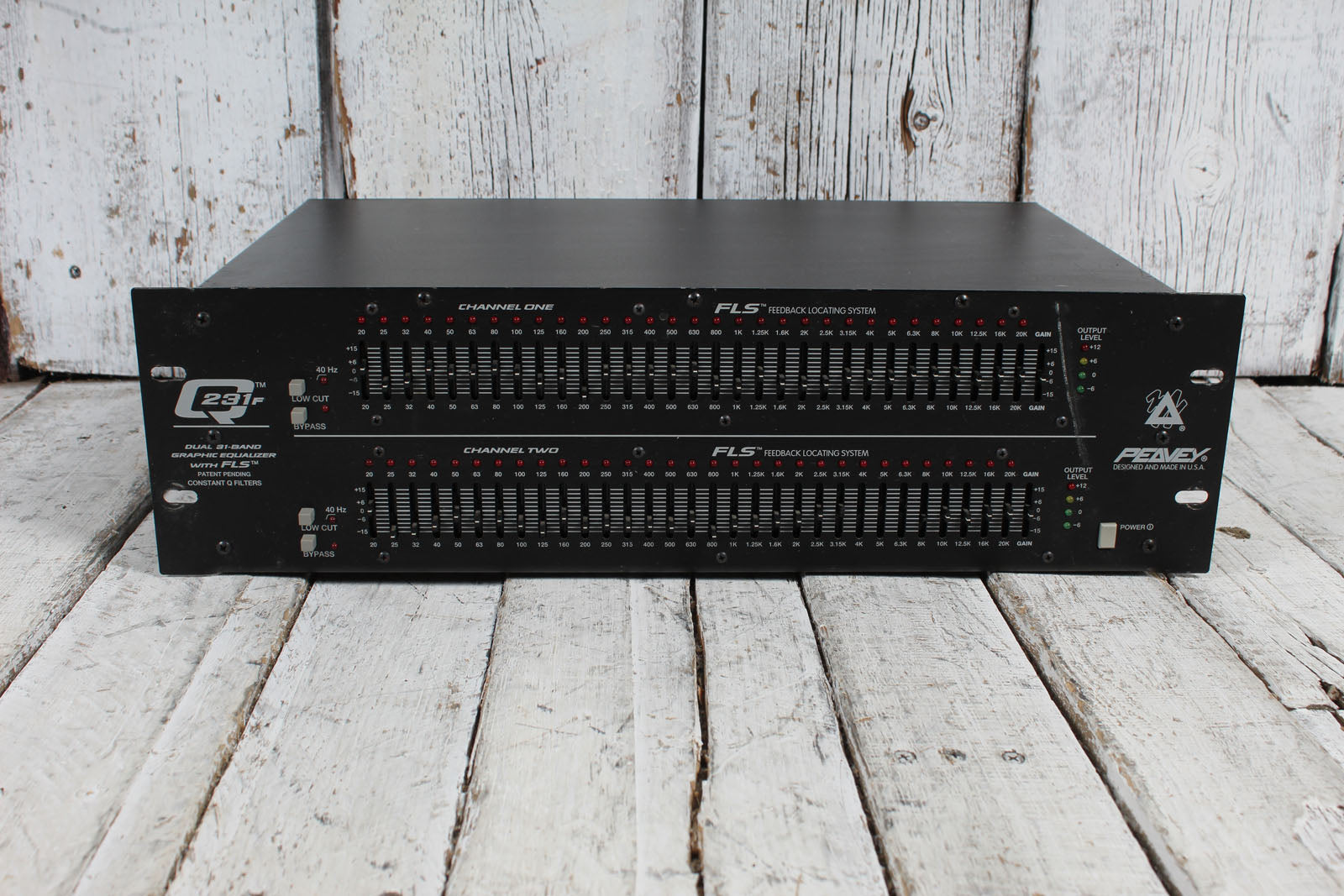 Peavey Q231F Dual 31 Band Graphic Equalizer Rack Mount EQ Main image
