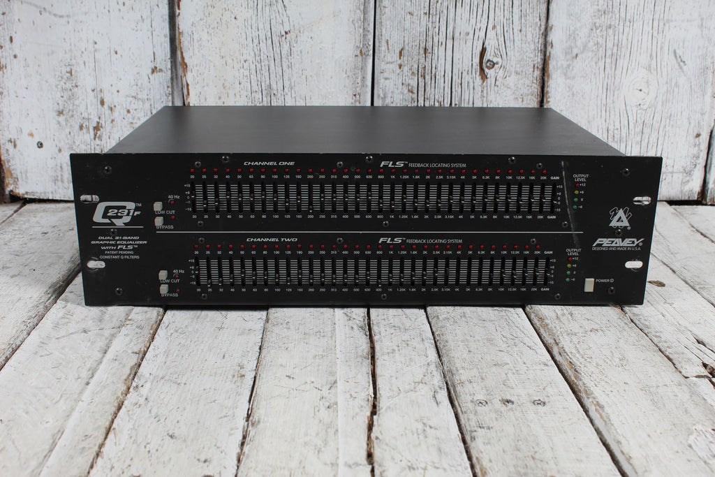 Peavey Q231F Dual 31 Band Graphic Equalizer Rack Mount EQ