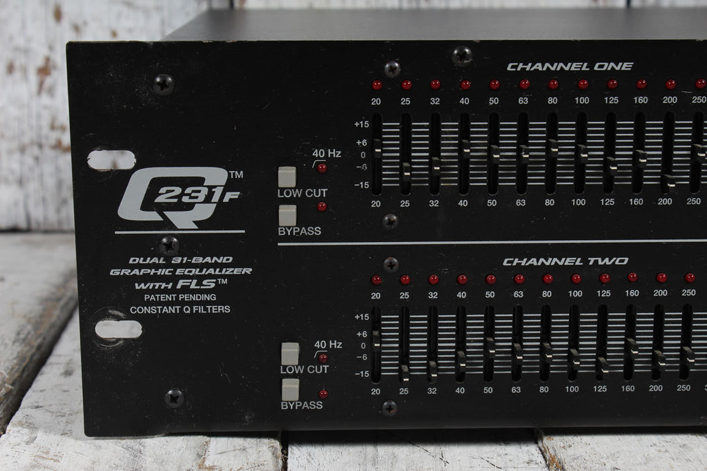 Peavey Q231F Dual 31 Band Graphic Equalizer Rack Mount EQ