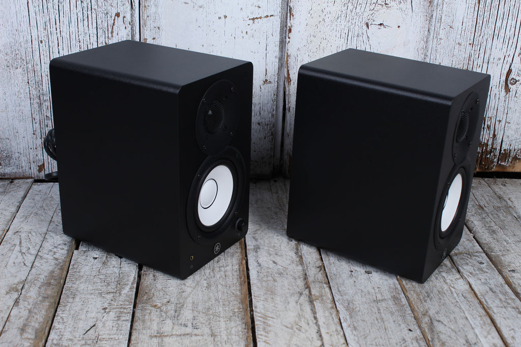 Yamaha HS4 PAIR OF TWO Powered Studio Monitor Bi Amp 2 Way Active Speakers Black