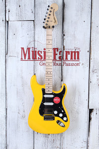 Squier Affinity FSR Stratocaster HSS Electric Guitar Graffiti Yellow