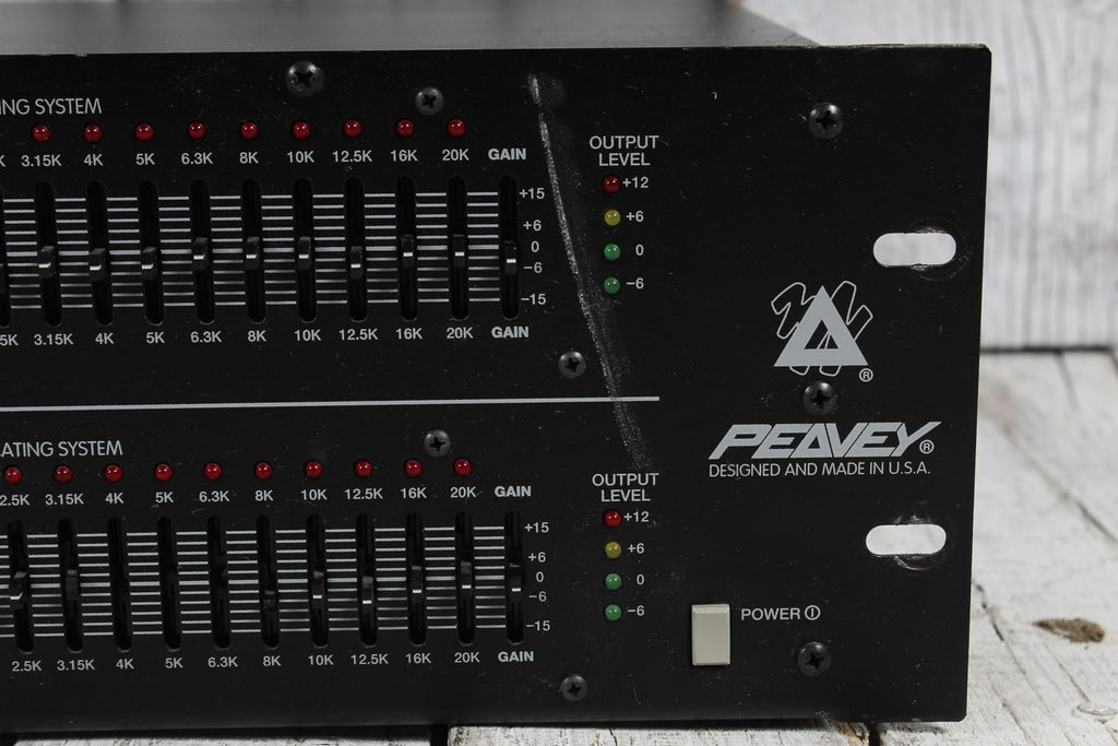 Peavey Q231F Dual 31 Band Graphic Equalizer Rack Mount EQ