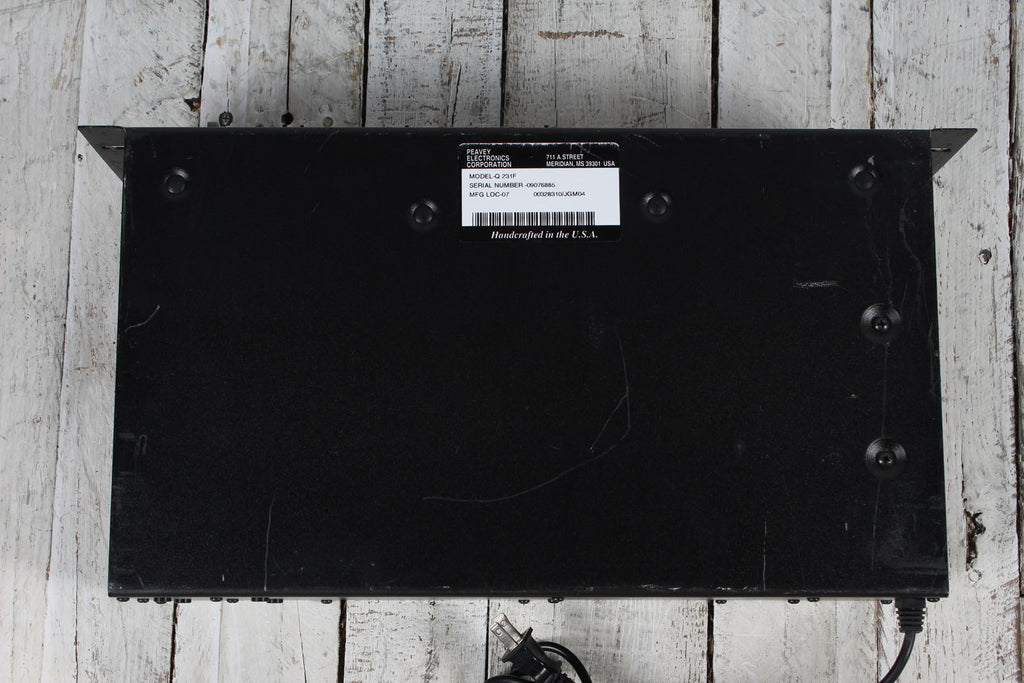 Peavey Q231F Dual 31 Band Graphic Equalizer Rack Mount EQ