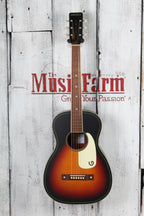 Jim Dandy Parlor Acoustic Guitar 24 Inch Scale Rex Burst Finish