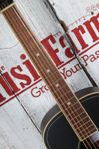Jim Dandy Parlor Acoustic Guitar 24 Inch Scale Rex Burst Finish