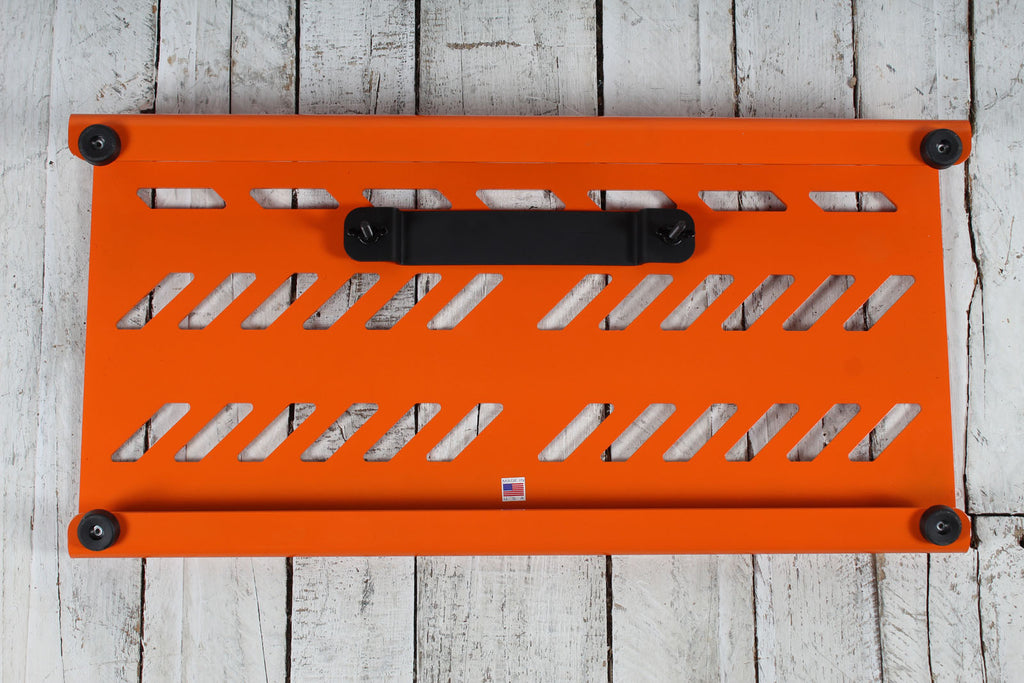 Gator GPB-BAK-OR Large Aluminum Guitar Effects Pedal Board Orange w Carry Bag