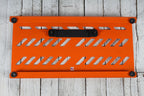 Gator GPB-BAK-OR Large Aluminum Guitar Effects Pedal Board Orange w Carry Bag