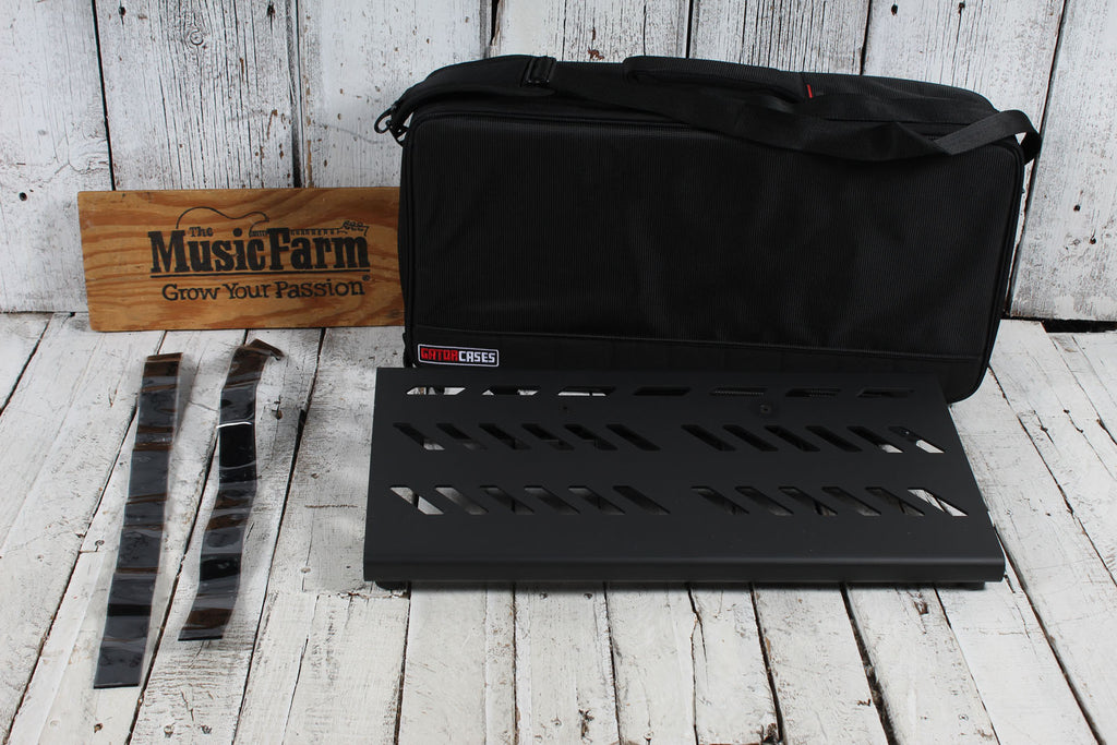 Gator GPB BAK 1 Large Aluminum Guitar Effects Pedal Board with Carry Bag Black