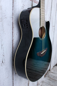 Yamaha APX600 Thinline Cutaway Acoustic Electric Guitar Oriental Blue Burst