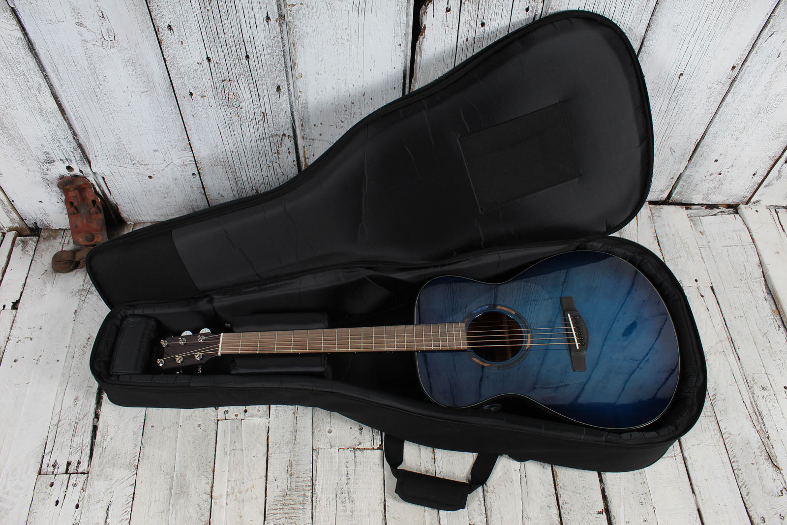 Yamaha TransAcoustic Concert Acoustic Electric Guitar Ultra Marine with Gig Bag