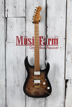 Load image into Gallery viewer, Charvel Pro-Mod DK24 HH 2PT CM Poplar Burl Electric Guitar Trans Black Burst