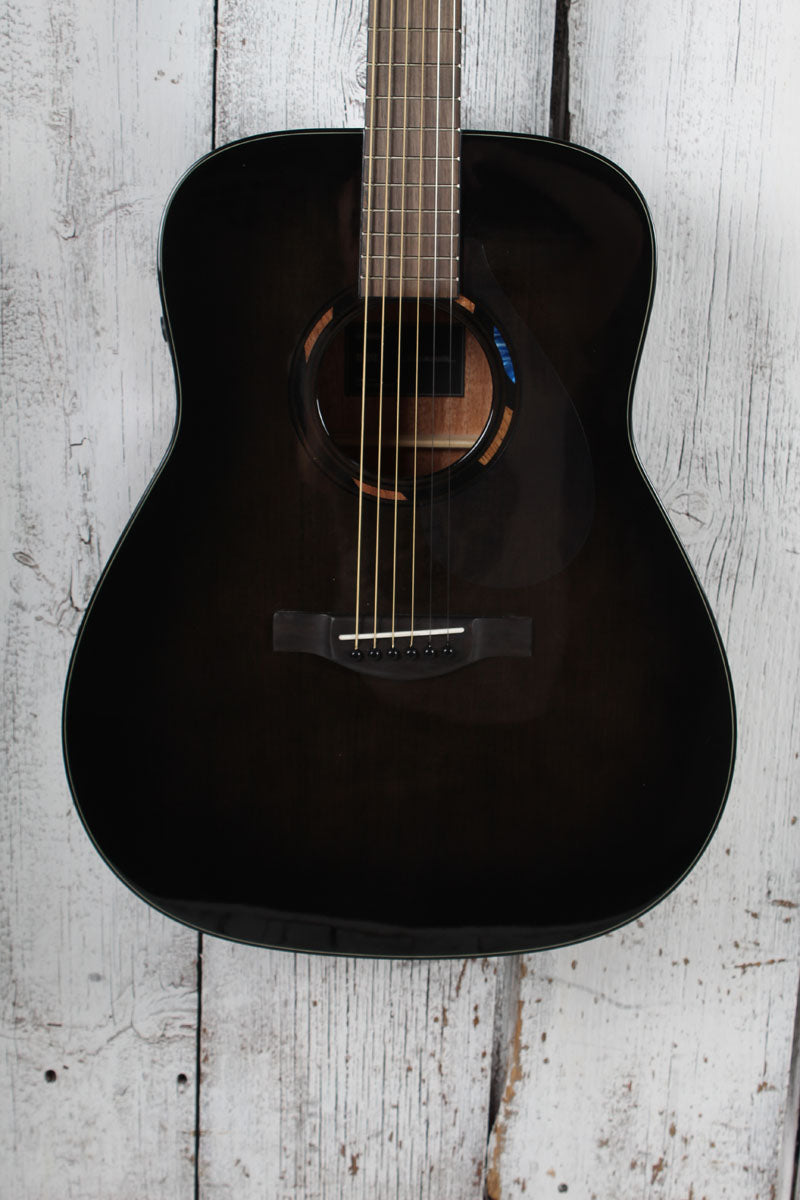 Yamaha TransAcoustic Dreadnought Acoustic Electric Guitar Trans Black w Gig Bag