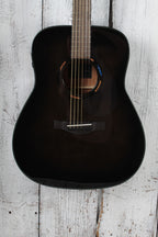 Yamaha TransAcoustic Dreadnought Acoustic Electric Guitar Trans Black w Gig Bag