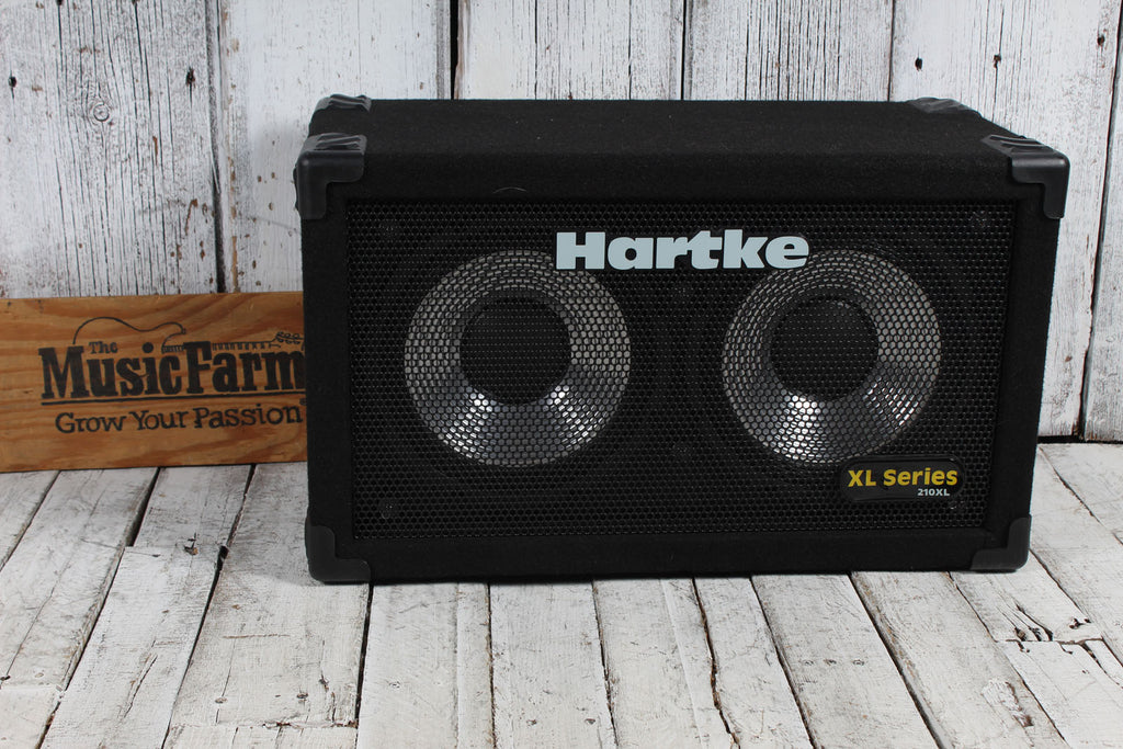Hartke 210XL Bass Guitar Amplifier Speaker Cabinet 200 Watt 2 x 10 Bass Amp Cab