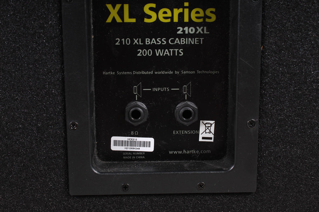 Hartke 210XL Bass Guitar Amplifier Speaker Cabinet 200 Watt 2 x 10 Bass Amp Cab