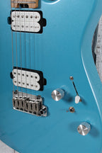 Eart Guitars TL-380 Electric Guitar Roasted Maple Neck Gloss Metal Blue Finish