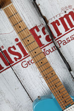 Load image into Gallery viewer, Eart Guitars TL-380 Electric Guitar Roasted Maple Neck Gloss Metal Blue Finish