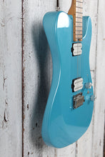 Load image into Gallery viewer, Eart Guitars TL-380 Electric Guitar Roasted Maple Neck Gloss Metal Blue Finish