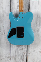 Eart Guitars TL-380 Electric Guitar Roasted Maple Neck Gloss Metal Blue Finish