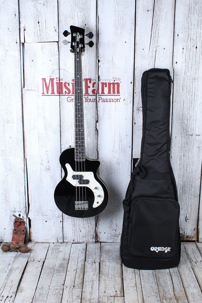 Orange O Bass 4 String Electric Bass Guitar Black Finish with Gig Bag Secondary image