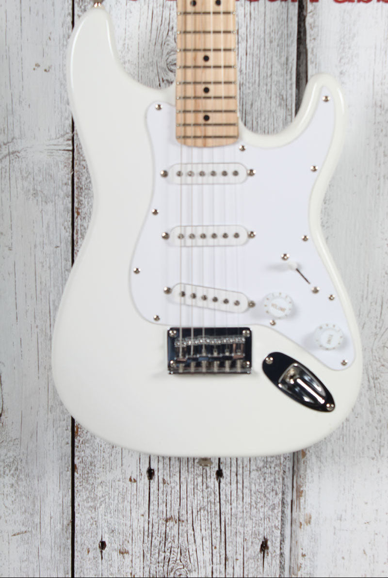 Fender Squier 2017 Mini SSS Stratocaster Electric Guitar Olympic White Main image