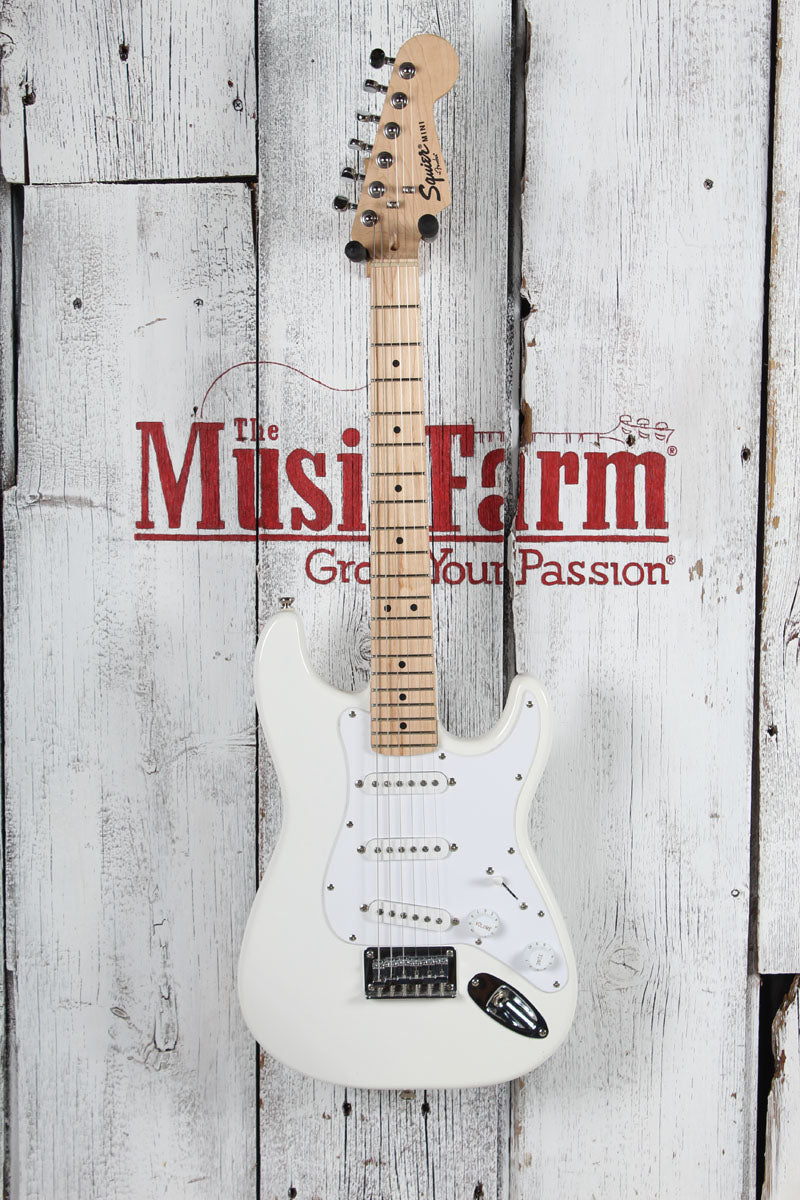 Fender Squier 2017 Mini SSS Stratocaster Electric Guitar Olympic White Secondary image