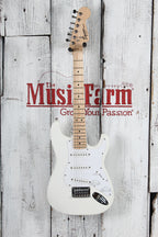 Fender Squier 2017 Mini SSS Stratocaster Electric Guitar Olympic White