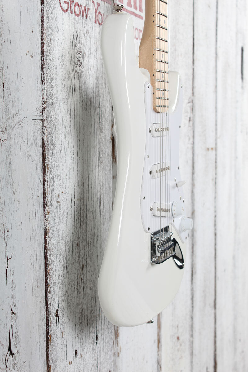 Fender Squier 2017 Mini SSS Stratocaster Electric Guitar Olympic White