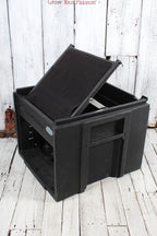 SKB Cases 6 Space Rack Case with Slanted Mixer Rack Top Hardshell Case