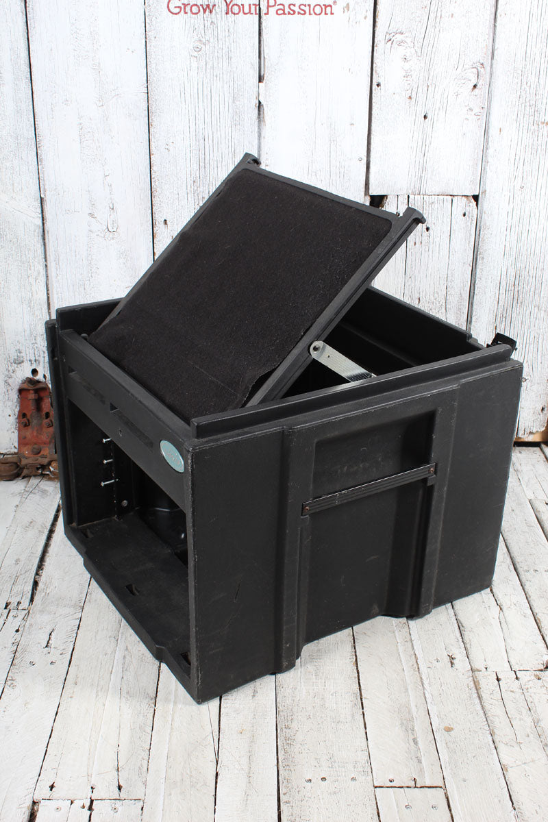 SKB Cases 6 Space Rack Case with Slanted Mixer Rack Top Hardshell Case