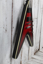 Load image into Gallery viewer, Epiphone Dave Mustaine Flying V Prophecy Electric Guitar Dark Red Burst with Case
