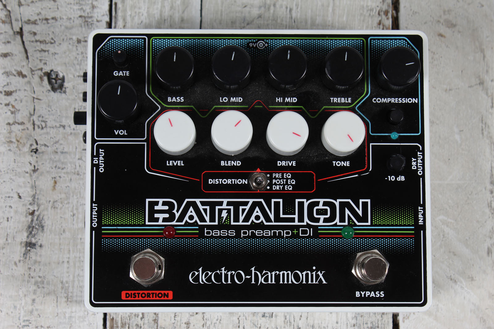 Electro-Harmonix Battalion Bass Preamp and DI Pedal Electric Bass Guitar Effects Pedal